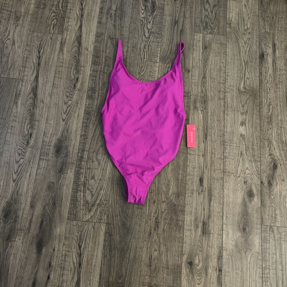 xhilaration one piece swimsuit Medium Very Fuchsia